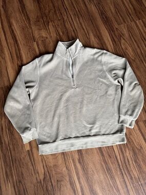 lululemon athletica Steady State Men's Washed Green Quarter-Zip Pullover